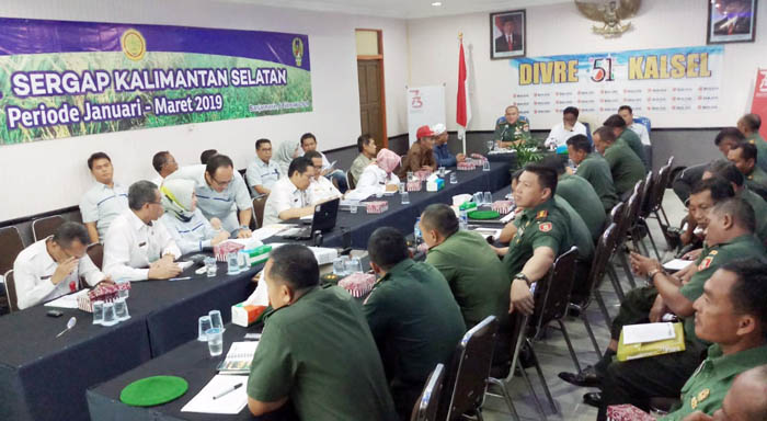 Sergap Kalsel, Kapus Risfaheri Koordinasi Distan, Bulog dan Korem Antasari